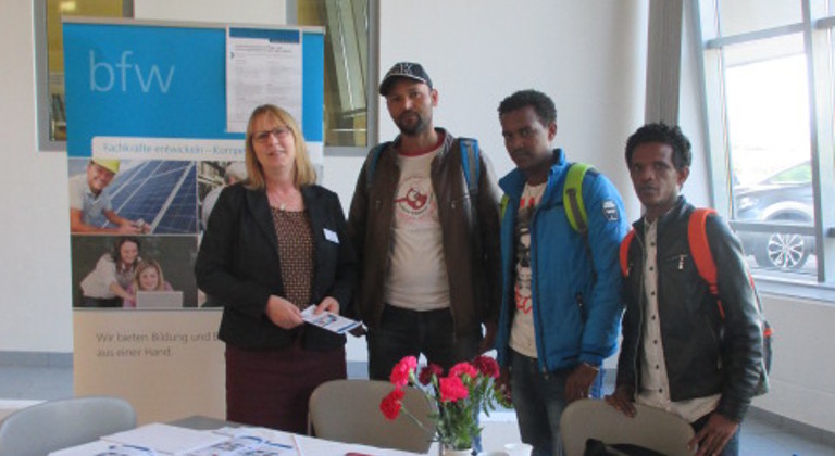 bfw-Bildungsstätte Mühlhausen mit Stand auf Messe für Gesundheit und Soziales