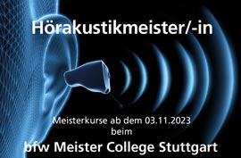 Meisterkurs Hörakustik Stuttgart für Augenoptikmeister