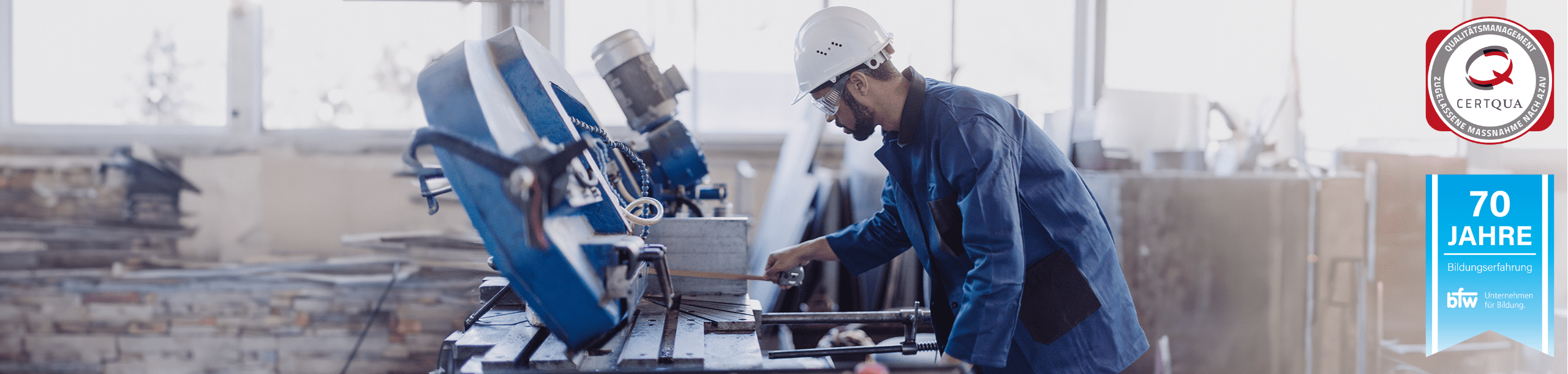 Machen Sie eine Umschulung Fachkraft für Metalltechnik beim bfw.